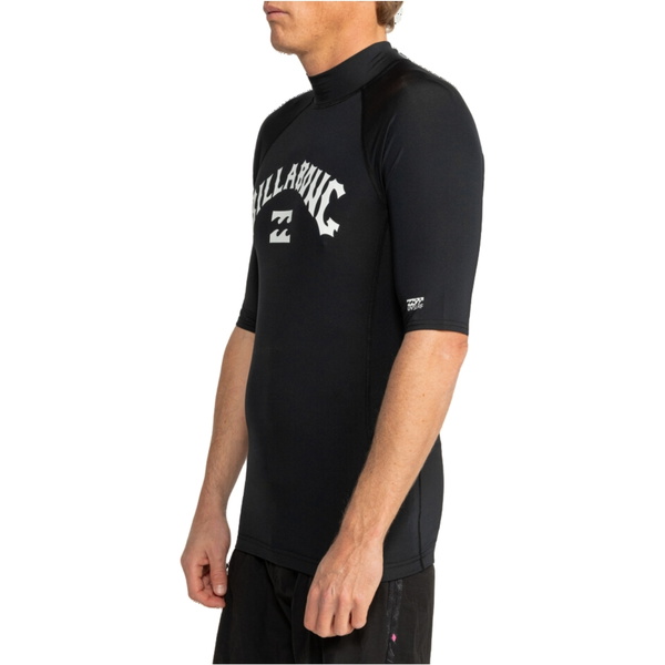 Billabong Herre Logo Surf Kortærmet Lycravest EBYWR03010 - Black